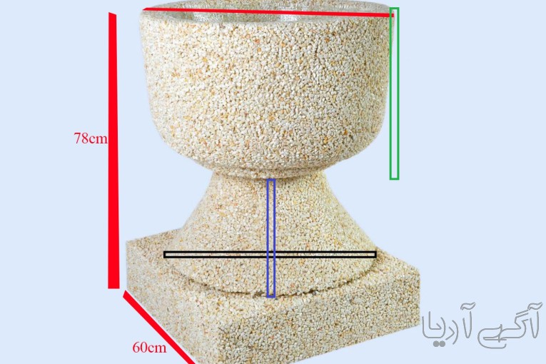 گلدان سنگی، گلدان مرمر 
