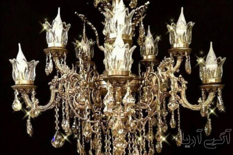 لوستر ۴شاخه برنز تضمین شده