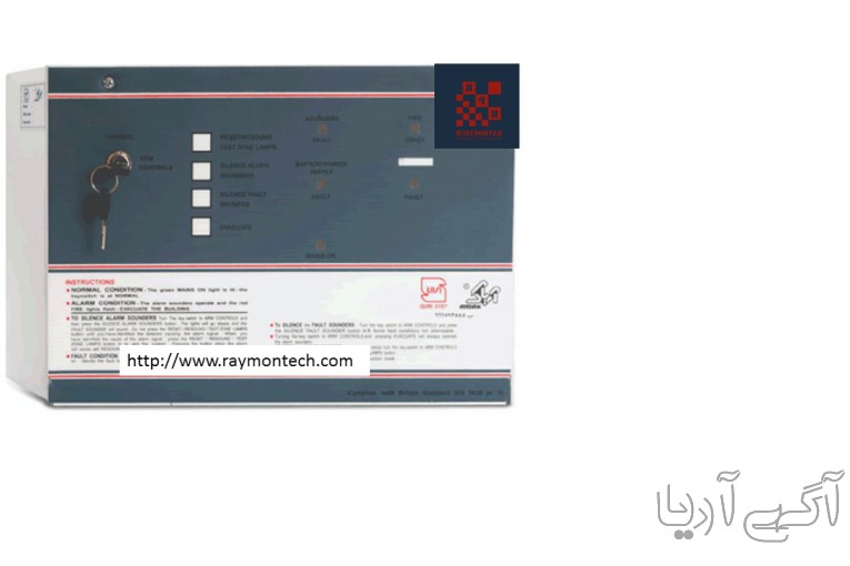 پنل اعلام حریق 4 زون مخصوص کلین روم