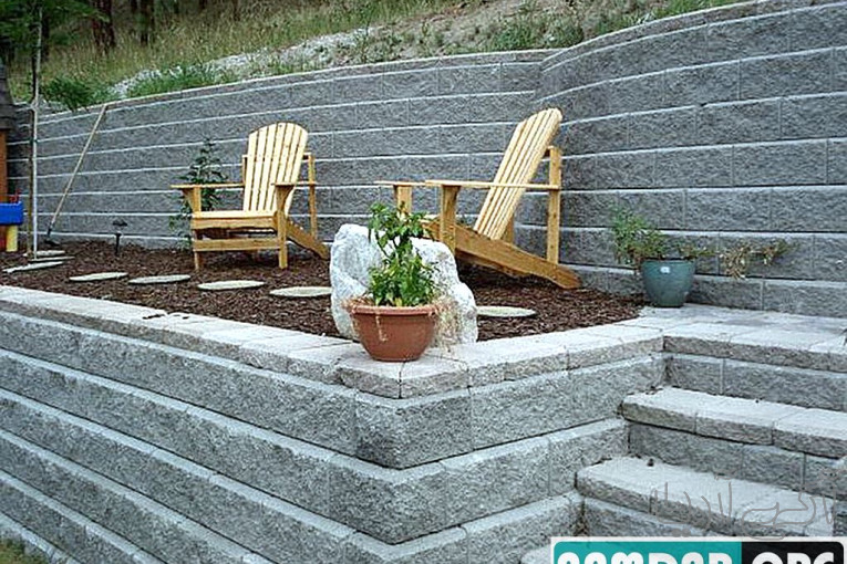 جایگزینی دیوار سنگ مالون با دیوار ژئوبلوک