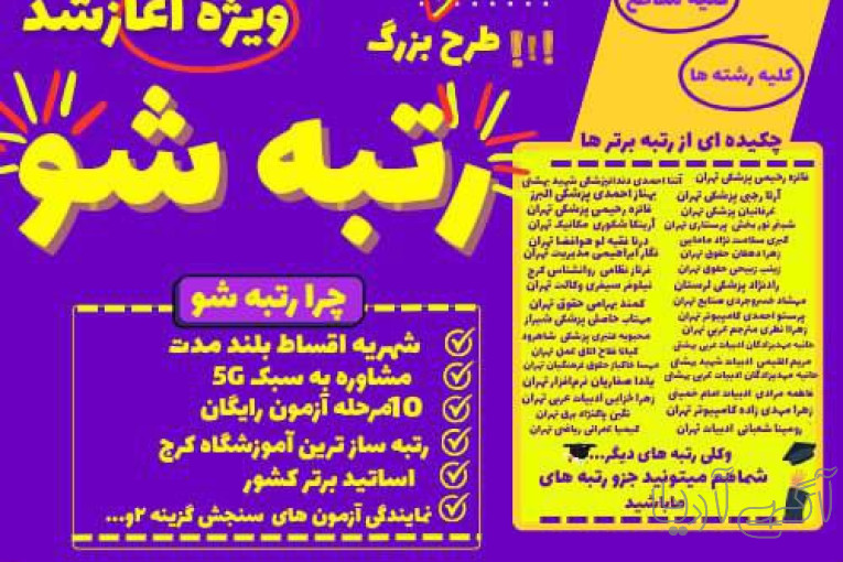 برترین آموزشگاه تقویتی و کنکوری فرزانه بیست