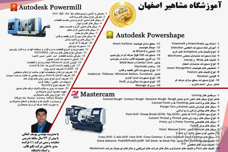 آموزش تخصصی پاورمیل 4 و 5 محوره در اصفهان