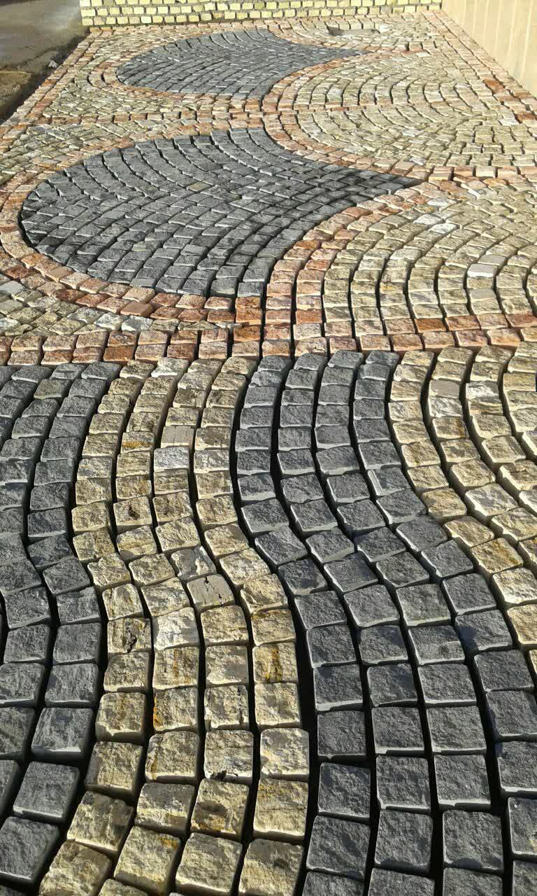 فروش ویژه سنگهای کوبیک و ورقه ای در رنگهای مختلف