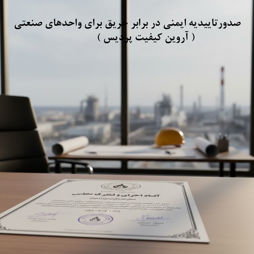 خدمات تخصصی مشاور و صدور تاییدیه ایمنی  حریق